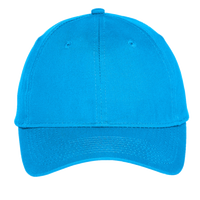 Port Authority Youth Six Panel Unstructured Twill Cap, Sapphire, Front view