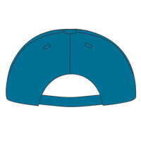 Port Authority Youth Six Panel Unstructured Twill Cap, Sapphire, Headwear Arch Back view