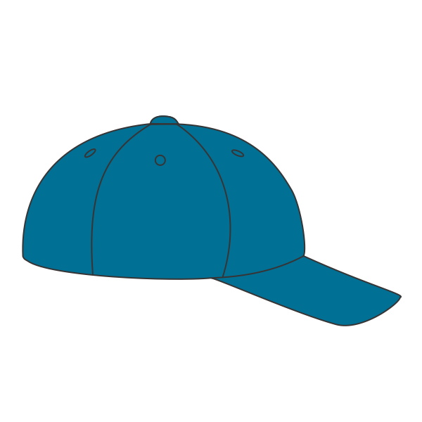 Port Authority Youth Six Panel Unstructured Twill Cap, Sapphire, Headwear Right view