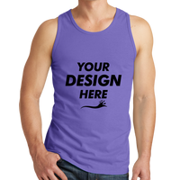 Port & Co Beach Wash ® Garment Dyed Tank, Amethyst, Front view, Mockup