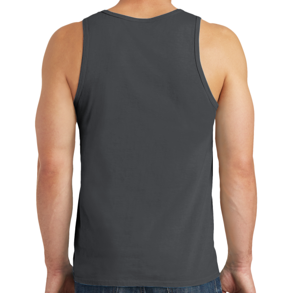 Port & Co Beach Wash ® Garment Dyed Tank, Coal, Back view