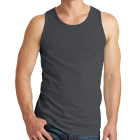 Port & Co Beach Wash ® Garment Dyed Tank, Coal, Front view