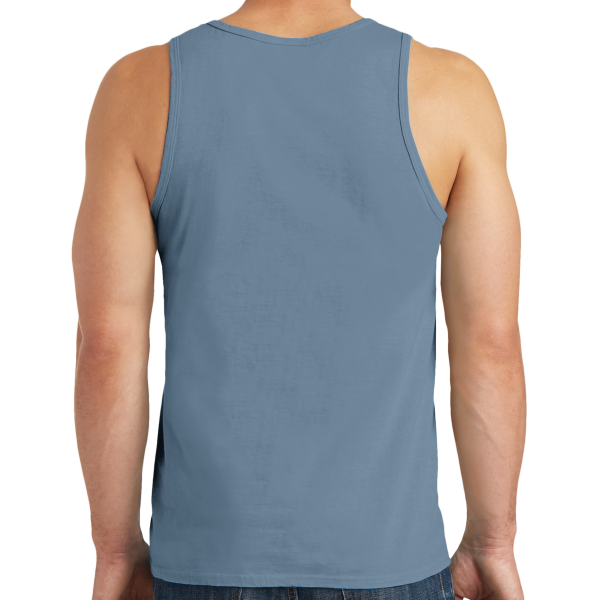 Port & Co Beach Wash ® Garment Dyed Tank, Denim Blue, Back view