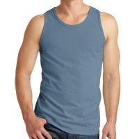 Port & Co Beach Wash ® Garment Dyed Tank, Denim Blue, Front view