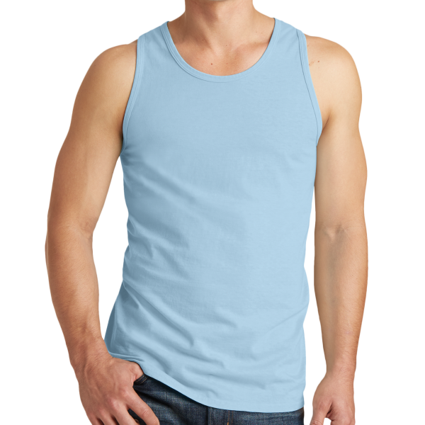 Port & Co Beach Wash ® Garment Dyed Tank, Glacier, Front view