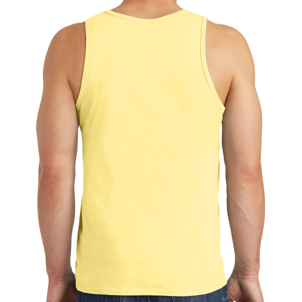 Port & Co Beach Wash ® Garment Dyed Tank, Popcorn, Back view