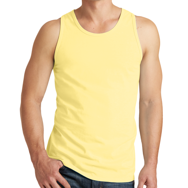 Port & Co Beach Wash ® Garment Dyed Tank, Popcorn, Front view