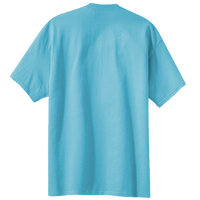 Port & Co Core Blend Pocket Tee, Aquatic Blue, Back view