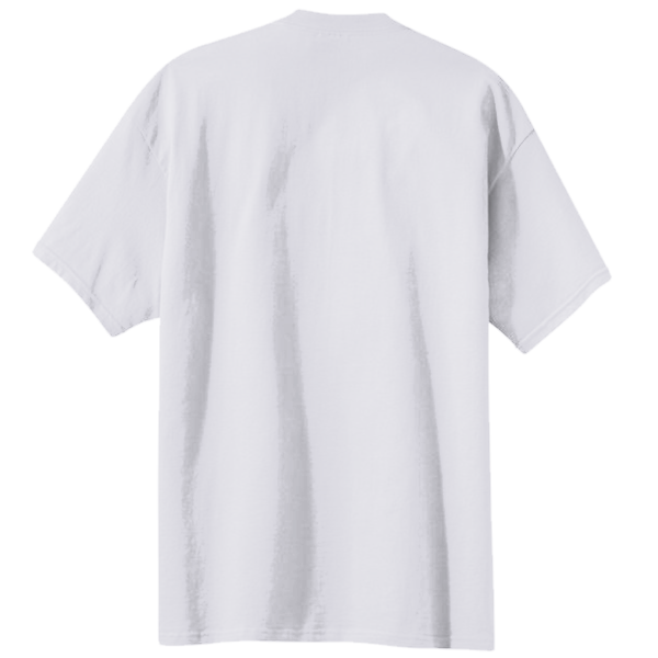 Port & Co Core Blend Pocket Tee, Ash, Back view