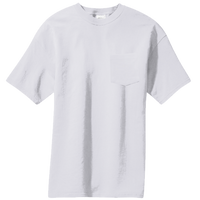 Port & Co Core Blend Pocket Tee, Ash, Front view