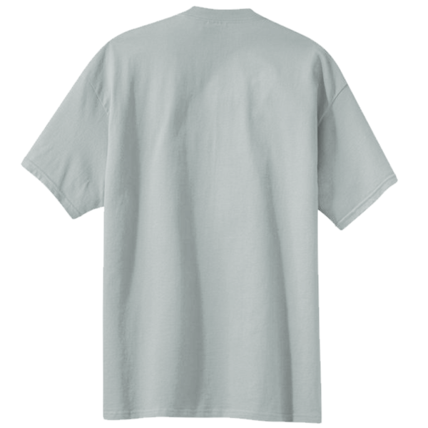 Port & Co Core Blend Pocket Tee, Athletic Heather, Back view