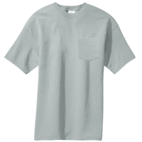 Port & Co Core Blend Pocket Tee, Athletic Heather, Front view