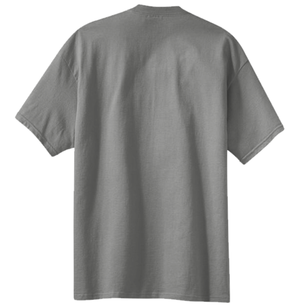 Port & Co Core Blend Pocket Tee, Charcoal, Back view