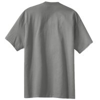 Port & Co Core Blend Pocket Tee, Charcoal, Back view