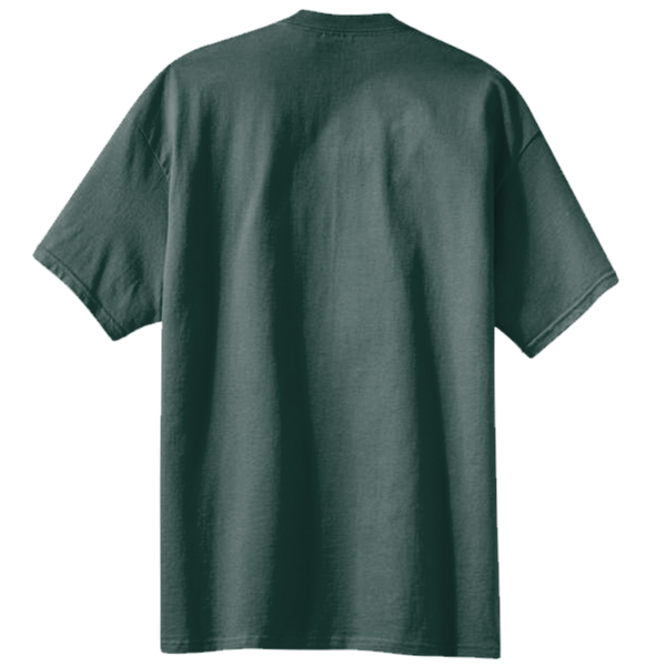 Port & Co Core Blend Pocket Tee, Dark Green, Back view