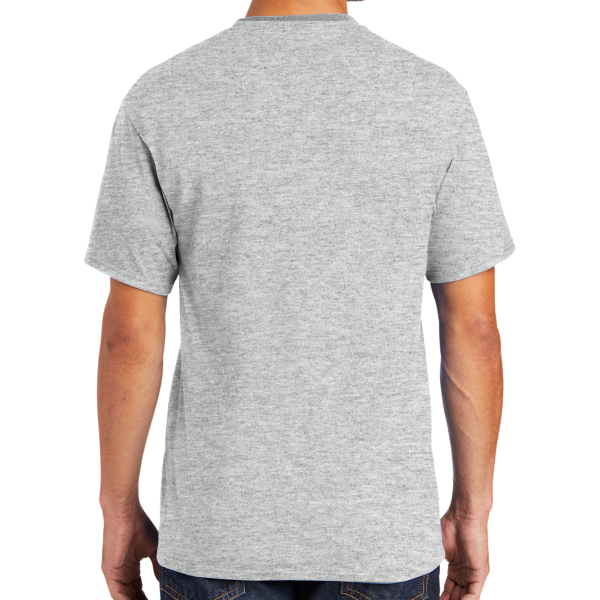 Port & Co Core Blend Tee, Ash, Back view