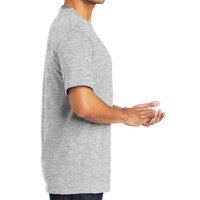 Port & Co Core Blend Tee, Ash, Right Sleeve view