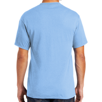 Port & Co Core Blend Tee, Light Blue, Back view