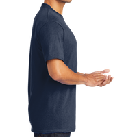 Port & Co Core Blend Tee, Navy, Right Sleeve view