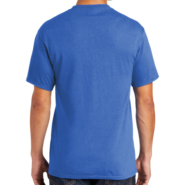 Port & Co Core Blend Tee, Royal, Back view