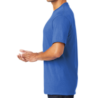 Port & Co Core Blend Tee, Royal, Left Sleeve view