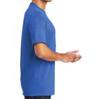 Port & Co Core Blend Tee, Royal, Right Sleeve view