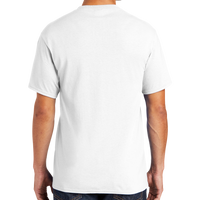 Port & Co Core Blend Tee, White, Back view