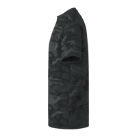 Port & Co Core Cotton Camo Tee, Black Heather Camo, Left Sleeve view