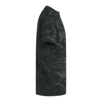 Port & Co Core Cotton Camo Tee, Black Heather Camo, Right Sleeve view
