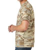 Port & Co Core Cotton Camo Tee, Desert Camo, Left Side view