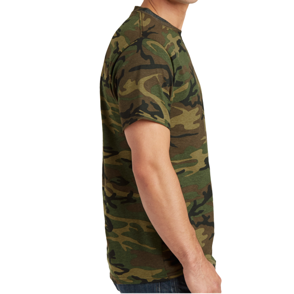 Port & Co Core Cotton Camo Tee, Military Camo, Right Side view