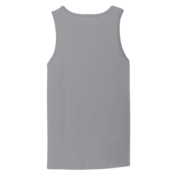 Port & Co Core Cotton Tank Top, Athletic Heather / Athletic Heather, Back view