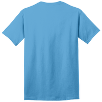 Port & Co Core Cotton Tee, Aquatic Blue, Back view