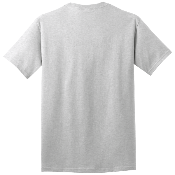 Port & Co Core Cotton Tee, Ash, Back view
