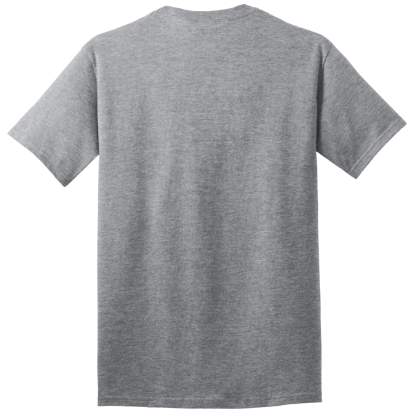 Port & Co Core Cotton Tee, Athletic Heather, Back view