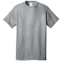 Port & Co Core Cotton Tee, Athletic Heather, Front view