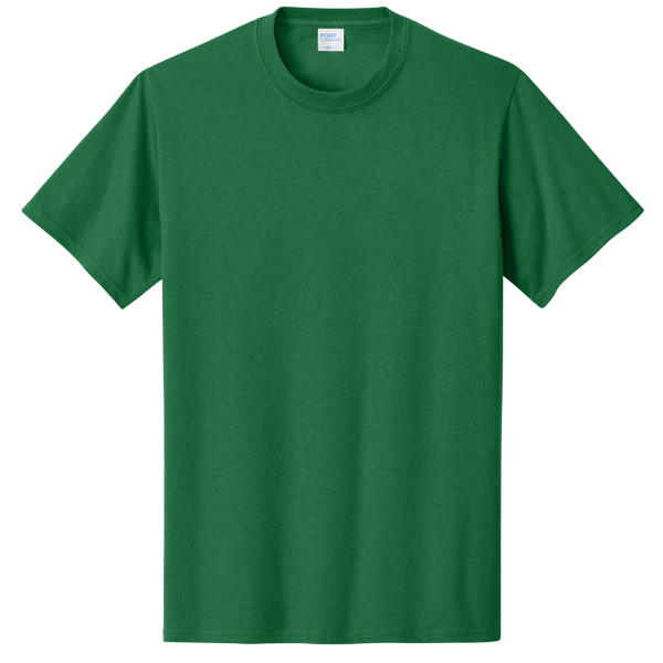 Port & Co Core Cotton Tee, Athletic Kelly, Front view