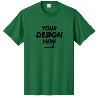 Port & Co Core Cotton Tee, Athletic Kelly, Front view, Mockup