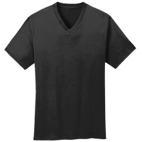 Port & Co Core Cotton V Neck Tee, Jet Black, New product view view