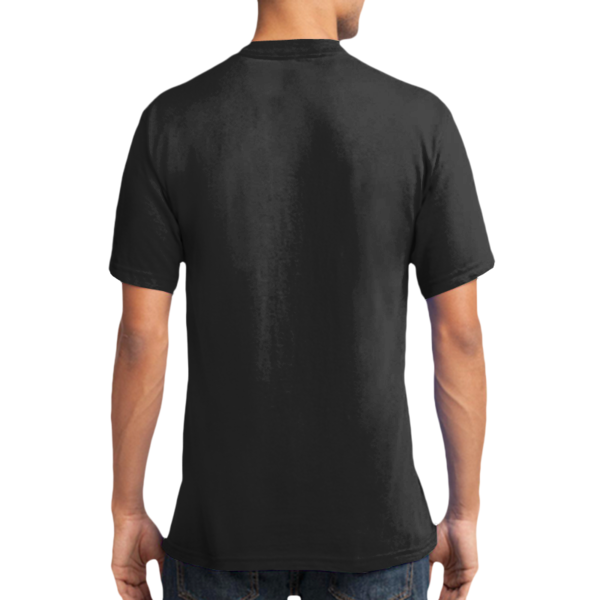 Port & Co Core Cotton V Neck Tee, Jet Black, New product view view