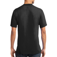 Port & Co Core Cotton V Neck Tee, Jet Black, New product view view