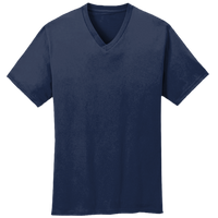 Port & Co Core Cotton V Neck Tee, Navy, New product view view
