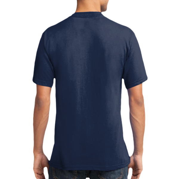 Port & Co Core Cotton V Neck Tee, Navy, New product view view