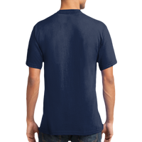 Port & Co Core Cotton V Neck Tee, Navy, New product view view