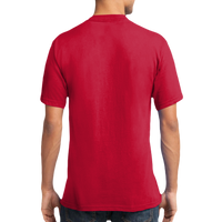 Port & Co Core Cotton V Neck Tee, Red, New product view view