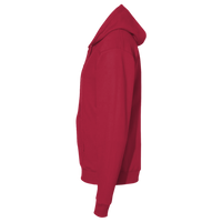 Port & Co Core Fleece Full Zip Hooded Sweatshirt, Red, Left Sleeve view