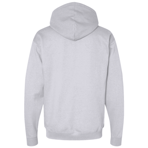 Port & Co Core Fleece Pullover Hooded Sweatshirt, Ash, Back view