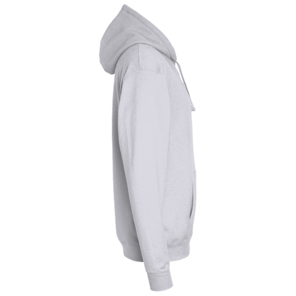 Port & Co Core Fleece Pullover Hooded Sweatshirt, Ash, Right Sleeve view