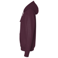 Port & Co Core Fleece Pullover Hooded Sweatshirt, Maroon, Left Sleeve view