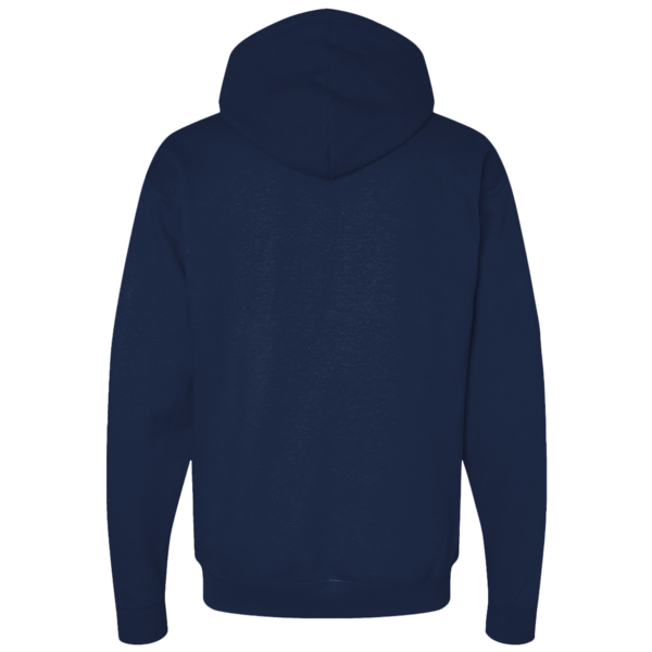 Port & Co Core Fleece Pullover Hooded Sweatshirt, Navy, Back view